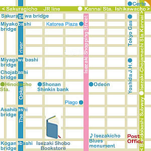 Access map Isezaki Shobo Bookstore